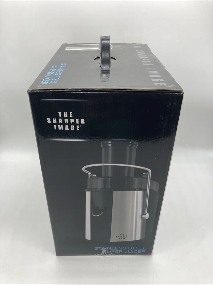 Nuevo en caja The Sharper Image Super Juicer 700 vatios acero inoxidable 8021 SIBLJ Foto 2 de 4