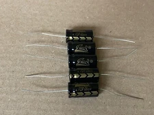 5 New Supertech 4.7 uf 500v Axial Capacitors Guitar Tube Amp & Radio Caps (Qty)