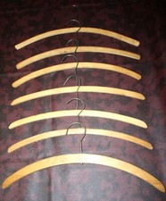 LARGE LOT OF CLOTHES HANGERS SPEACIALTY WOOD and VINTAGE