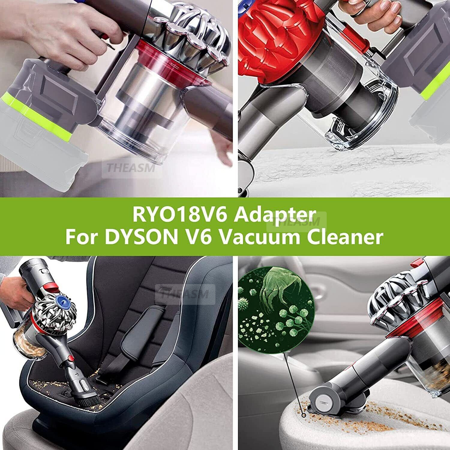 Battery Adapter For Ryobi ONE+ 18V Convert to Dyson V6 V7 V8 Adaptor eBay