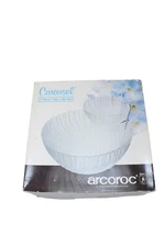 Arcoroc Carousel Chip Dip Set Vintage 92113