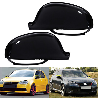 2x Schwarz Spiegelkappe Außenspiegel Gehäuse Für VW Sharan 7M6,7M8,7M9 2003-2010