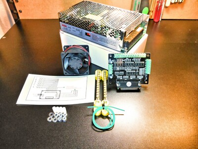 6 Axis CNC Breakout Board Kit DIY Bundle Cooling Fan Dual Power Supply