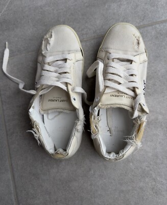 Saint laurent Womens Shoes Ysl Low Top Sneakes Keds Cotton size 38