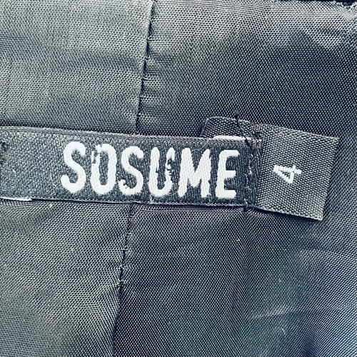 Sosume size 4 (6) Black Organic Wool Classic Jacket Blazer Made in Australia - Picture 11 of 24