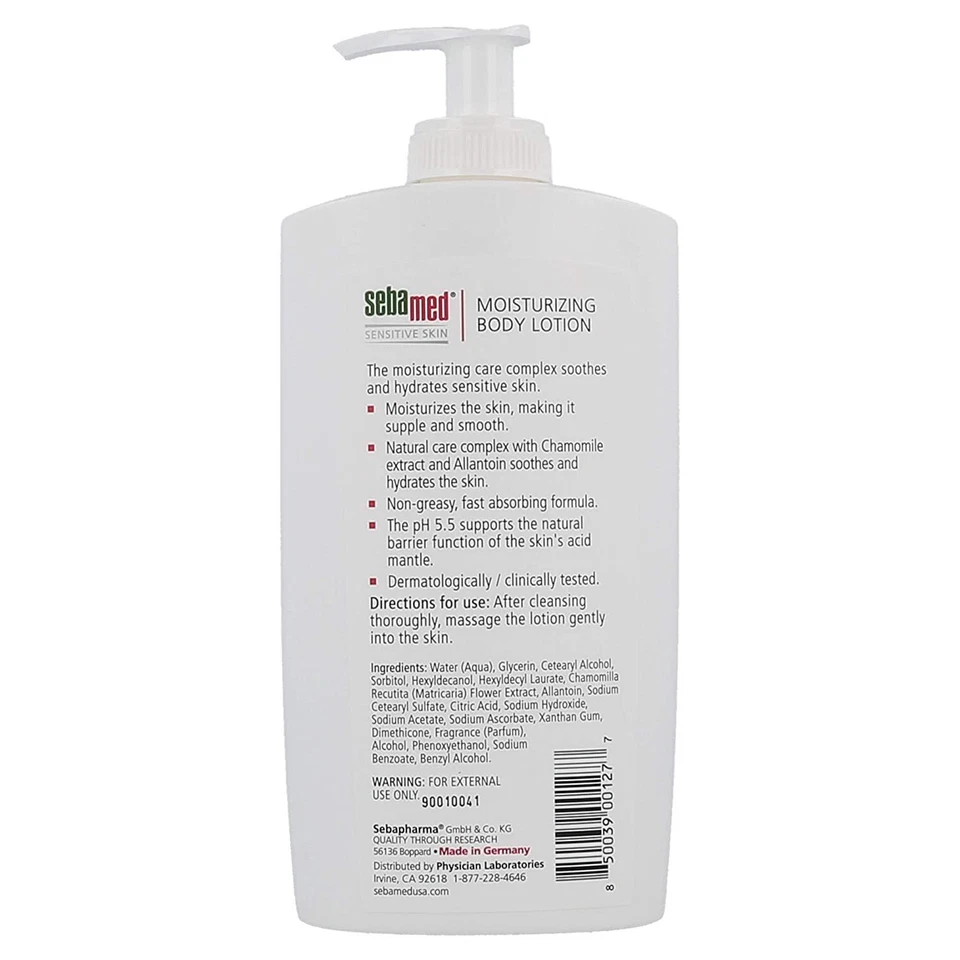 Loción corporal hidratante Sebamed para piel sensible hipoalergénica 13,5 fl oz Foto 2 de 4