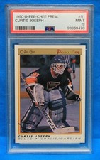 1990 O-PEE-CHEE PREMIER # 51 Curtis Joseph RC PSA 9 MINT # 93969470 BLUES !!!!