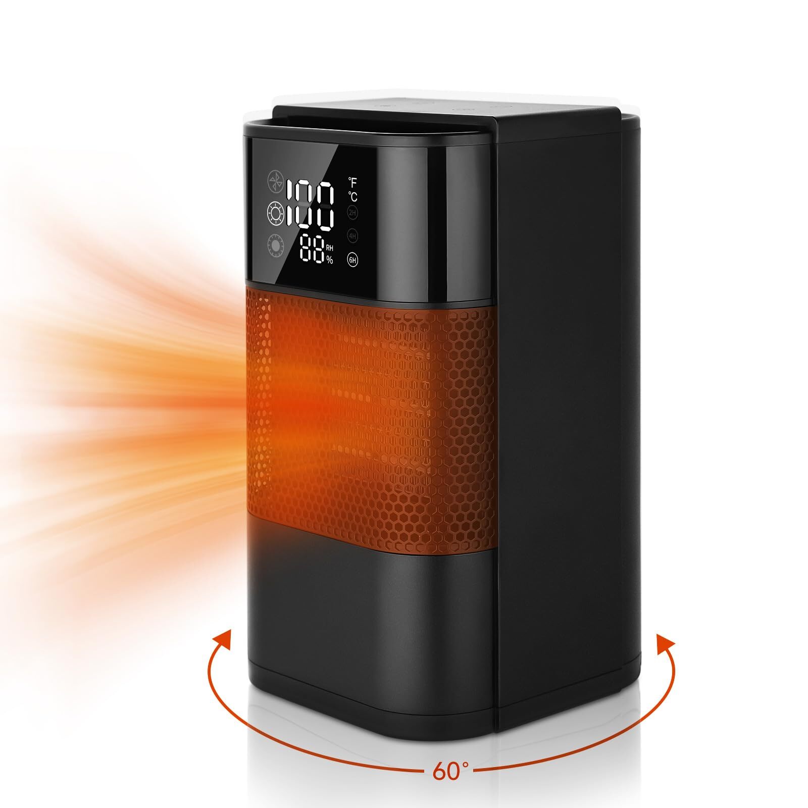 Space Heaters for Indoor Use-PCT Ceramic Safety Thermostat Air Heater,3-Secon...