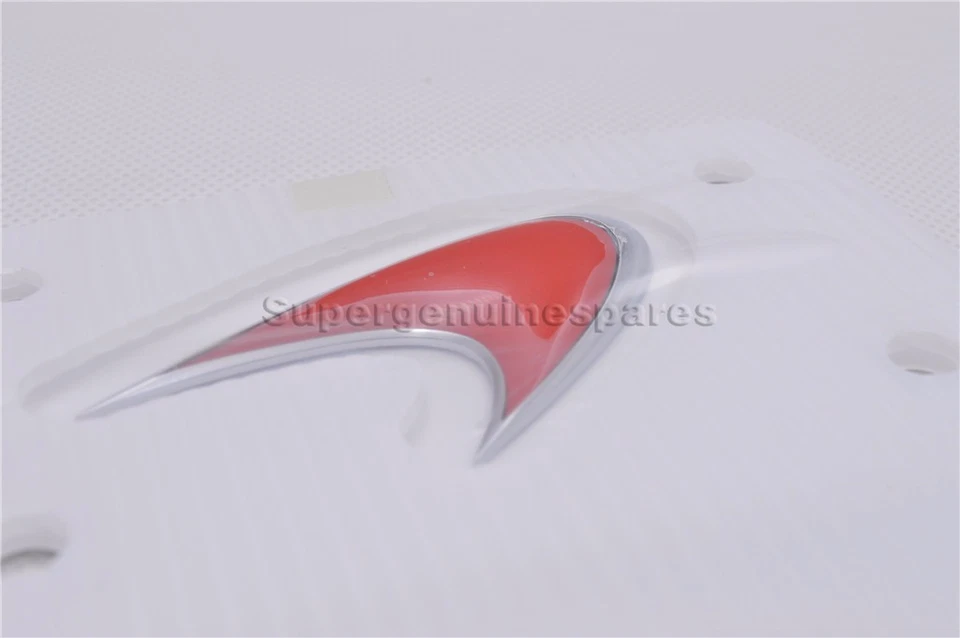 Insignia emblema roja capó delantero genuino Mclaren MP4-12C #1211A6987CP totalmente nueva (1 pieza) Foto 2 de 4