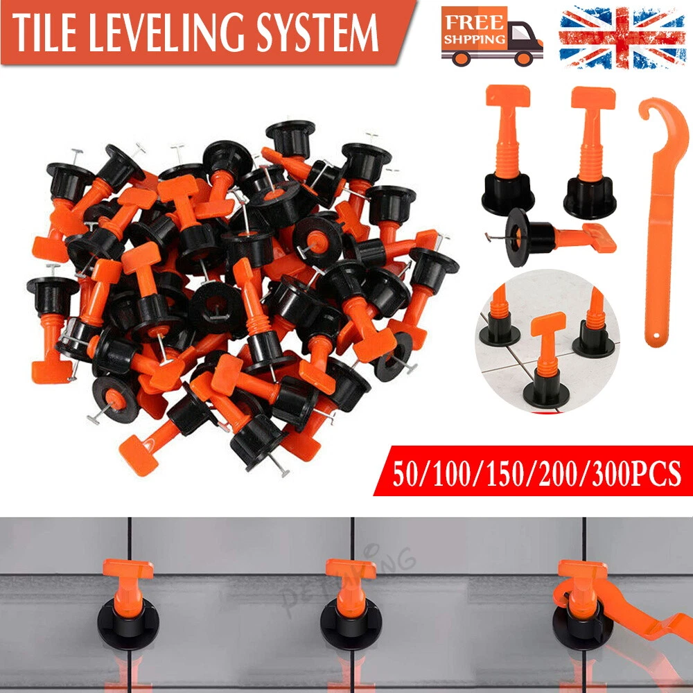Tile Leveling System Kits Leveler Tile Spacer Wall Floor Tool Reusable 50 200pcs