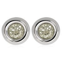 Xen Xen Ohrstecker Mit WeißTopas Ca. 0,6 Ct. Rhodiniert