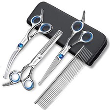 5 in 1 Dog Grooming Scissors for Dogs with Safety Round Tips Shears