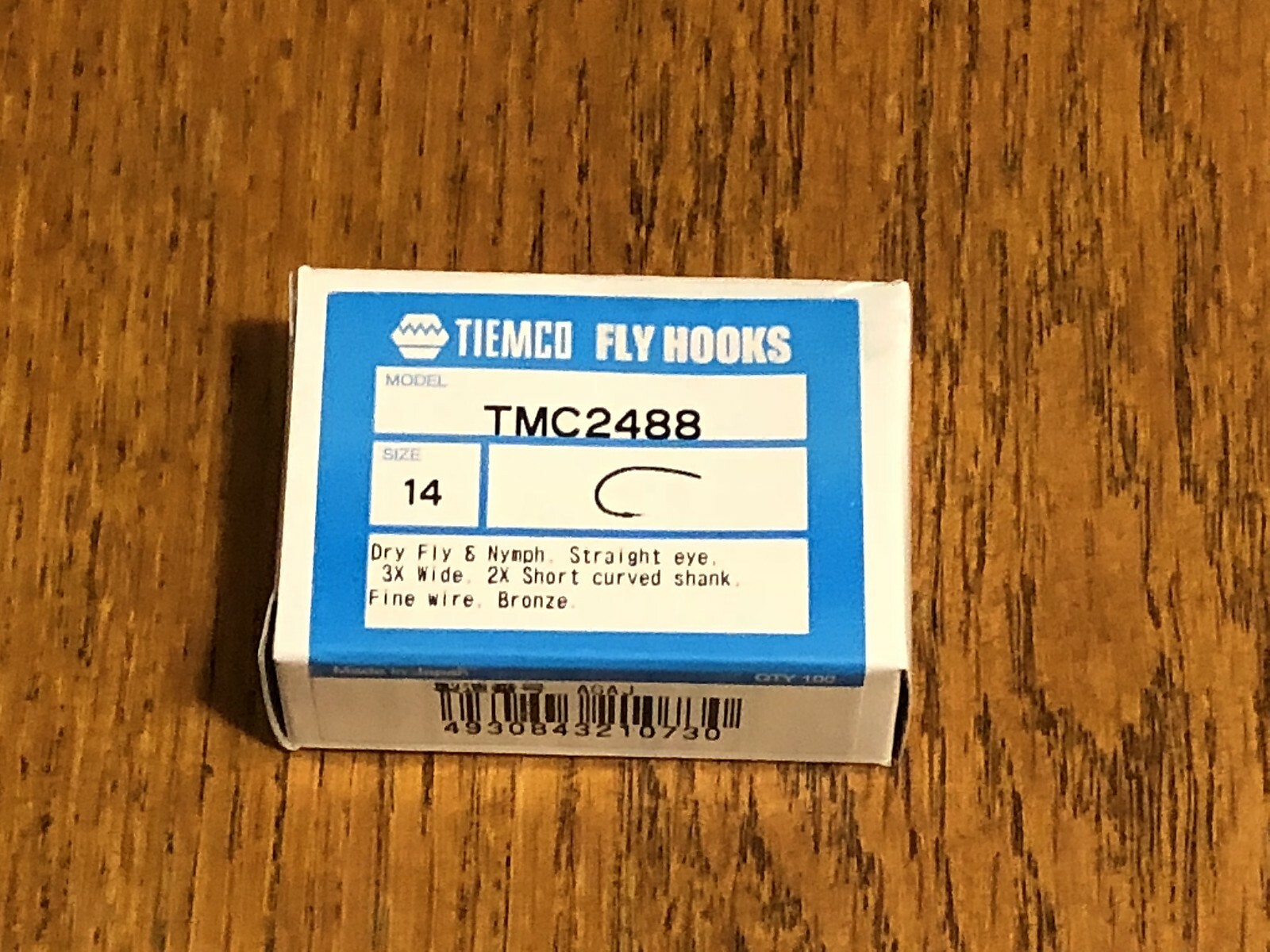 100 Ganci Tiemco Nymph TMC 2488 Taglia 10 – Per Legatura Mosche