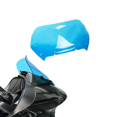 10.0'' Blue Acrylic Outer Headlight Fairing Windsheild For Harley CVO Road Glide