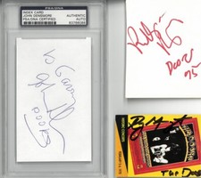 The Doors Set of 3 Signed Cuts John Densmore Robby Krieger Ray Manzarek JSA/PSA
