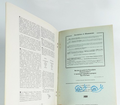 Monitoires du Cymbalum Pataphysicum n°6 "L'Art de nager, de Jean-Pierre Brisset" - Picture 3 of 5