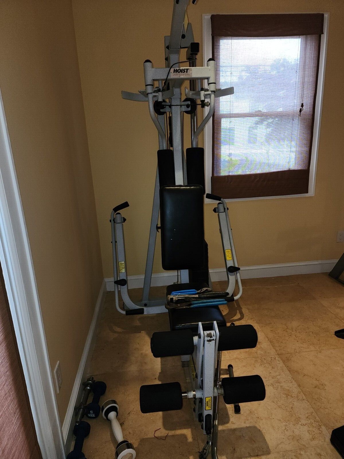 home gym weight machine used Hoist Gym Row, Leg, pull down, press eBay