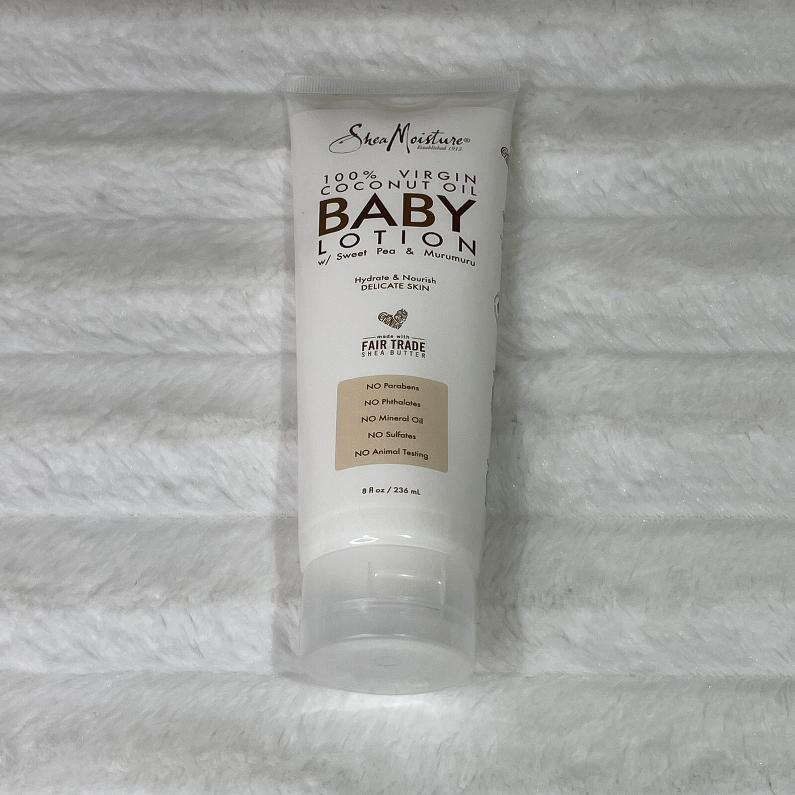shea moisture baby lotion with sweet pea and murumuru