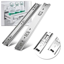 10"-24" Telescopic Ball Bearing Drawer Slides Full Extension Side Mount Rails