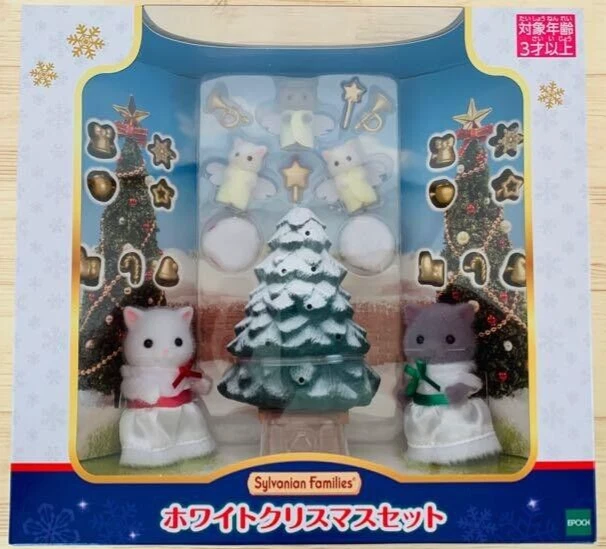 Sylvanian Families WHITE CHRISTMAS SET PERSIAN CAT TRIPLET Epoch New | eBay