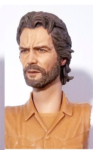 1:6 Custom Portrait Clint Eastwood as Josey Wales Tooled to fit Marx Johnny West - Picture 2 of 9