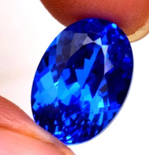 18.48 Ct Natural Blue Sapphire Oval Cut Sri Lanka Loose Gemstone GIE Certified
