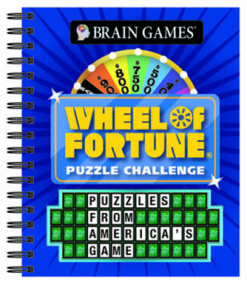 Brain Games - Wheel of Fortune Puzzle Challenge - Spiral-bound - VERY GOOD