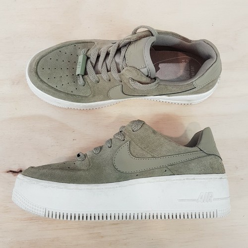 NIKE Womens Size EUR 35.5 or UK 2.5 / US 5 Air Force 1 Sage Low Trooper Sneakers