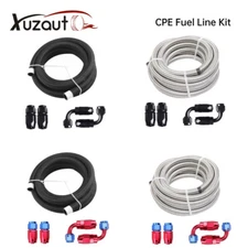 12AN/10AN/8AN/6AN/4AN Fitting Stainless Steel Braided Oil Fuel Hose Line Kit 5FT