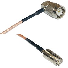RG316 TNC Male Angle to MINI UHF FEMALE RF Cable Rapid-SHIP LOT