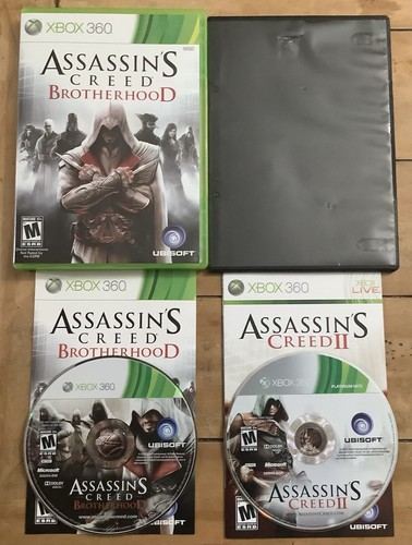 Jeu Assassin's Creed Brotherhood Pour Xbox 360 - Version PAL FR Complète (boîtier, Notice) - Bon état, Compatible PAL