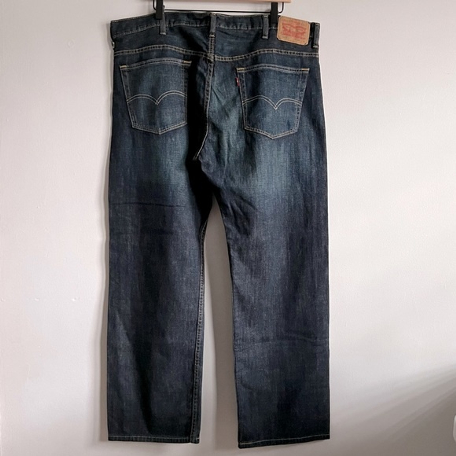Levi's 569 LOOSE FIT denim shorts, half pants, men's w30 equivalent cotton Blue type light blue Vintage Second Hand