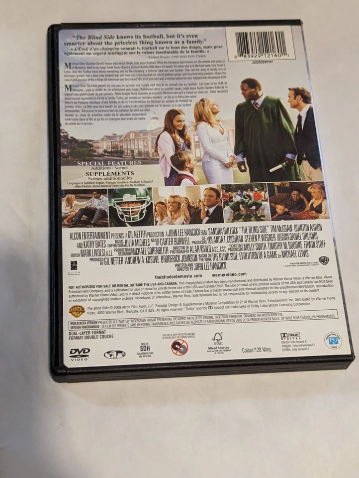 The Blind Side (2009 DVD) Sandra Bullock - Image 2 of 4