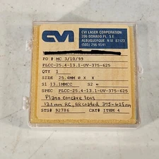 CVI Laser Plano Concave Lens 13.1mm RC AR Coated UV 375-625nm 1" OD