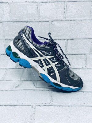 Asics Gel-Nimbus 14 T291N Women's Gray Purple Blue Running