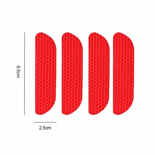 4PC Reflective Strips Safety Warning Tape Car Door Wheel Eyebrow Decal Stickers - Picture 2 of 11
