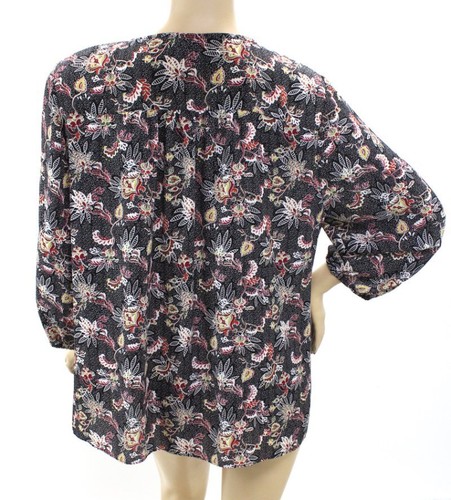 Cato Long Sleeve Blouse womens 18/20 Ruffle Floral Print Office Wear - Picture 3 of 6