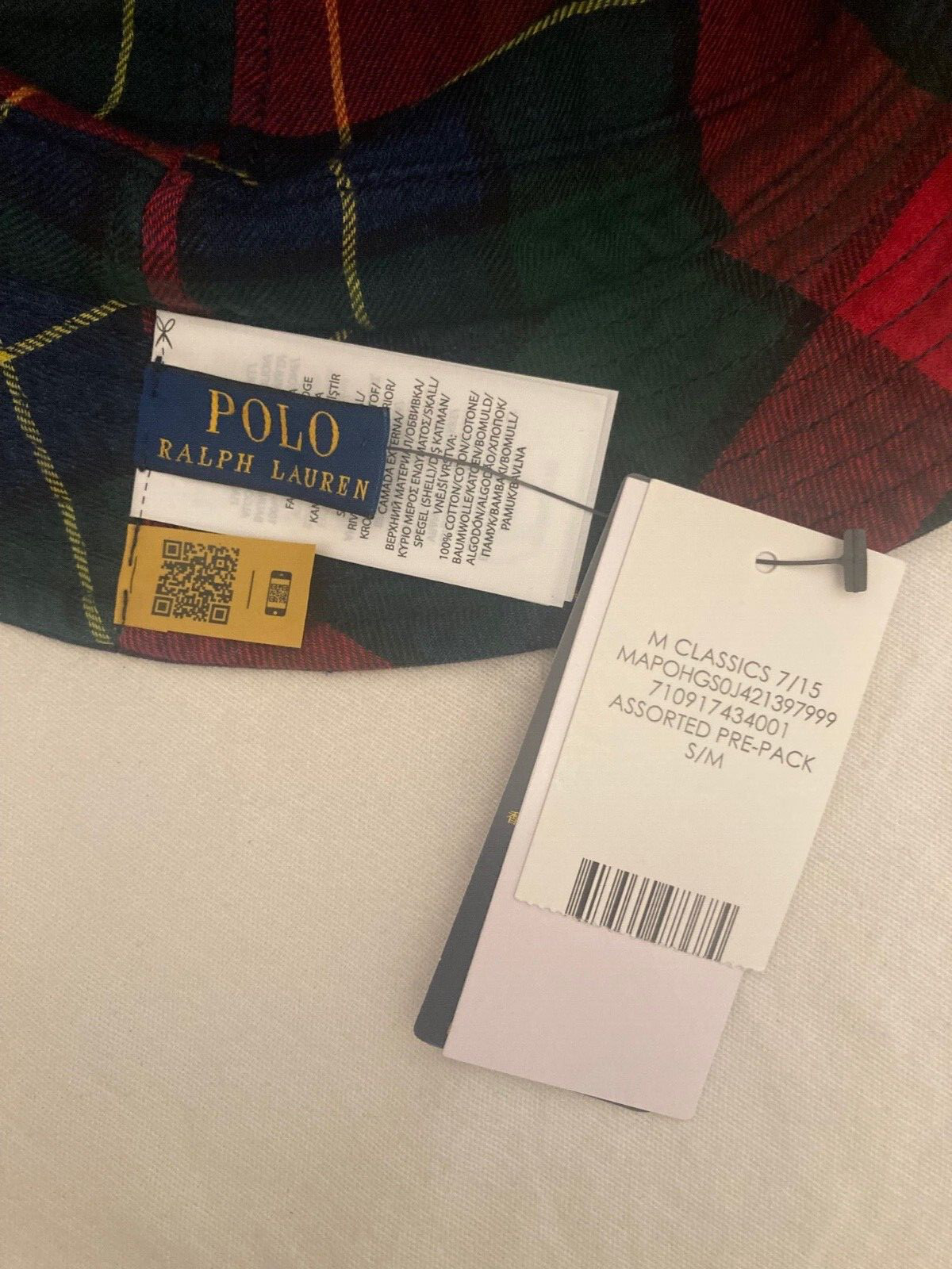 Ralph Lauren Polo Reversible Bucket Hat Medium BNWT Tarten Navy RRP £89 image 10