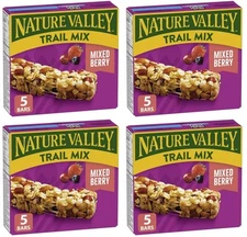 Nature Valley Trail Mix Mixed Berry Chewy Granola Bars, 5 x 35g 175g (4 Pack)