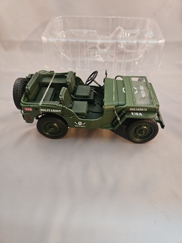 Jeep Willy’s DIECAST JSJ Militarista Segunda Guerra Mundial Detallado, Medidas 7" X 3-1/4" Ex. Con. - Imagen 9 de 14