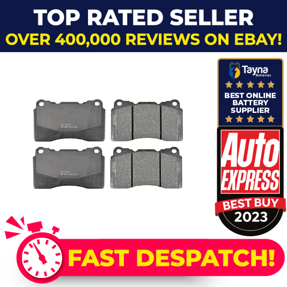 Brake Pads Set fits SUBARU IMPREZA GD, GDB 2.0 Front 01 to 05 EJ207 Blue Print