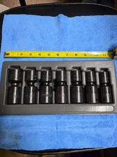 Snap on 1/2'' Drive  7 Piece Shallow METRIC Impact Swivel Socket Set