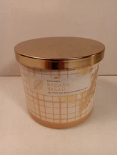 Goose Creek -Banana Bread 3 Wick Candle - 14.5oz Soy And Essential Oils 50 Hours