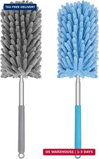 Mini Duster for Cleaning, 360  Bendable Hand Dusters with Extension Pole, Washab