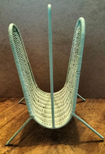 Portariviste in Vimini Mid Century Carl Aubock Style Anni 50