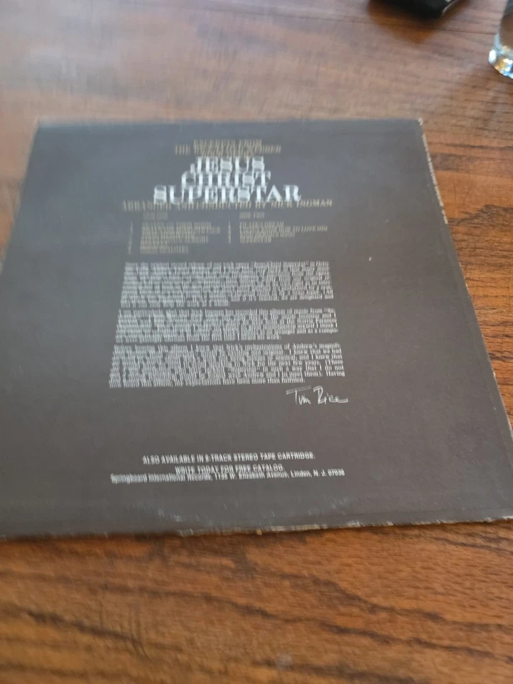 JESUS CHRIST SUPERSTAR SPRINGBOARD RECORDS SP-4000 VINTAGE VINYL LP RECORD A1 - Image 4 of 4