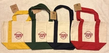 Set of 4 color New Trader Joe’s Mini Canvas Tote Bag 2025 Christmas Limited