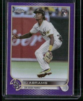 2022 Topps Chrome Update #USC3 CJ Abrams Purple Refractor