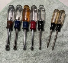 Vintage CRAFTSMAN 5 Piece Hand Nut Driver Set SAE 3/16" to 7/16”  & 2 Piece Torx