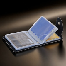 PU Leather 24 Card Holder Wallet Credit ID Business Card Case Slim Pocket Organi